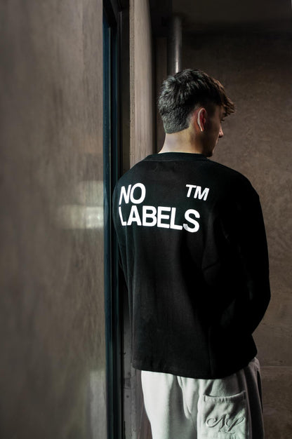 NO LABELS WAFFLE KNIT L/S
